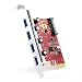 Produktbild CSL - 4-Port USB 3.0 (Super Speed) PCIe Schnittstellenkarte (PCI Express) | Renesas-Chipsatz | 15 pin SATA-Strom Anschluss | maximale Transferrate: 5Gbit/s | Plug & Play | USB 2.0 und USB 1.1 abwärtskompatibel
