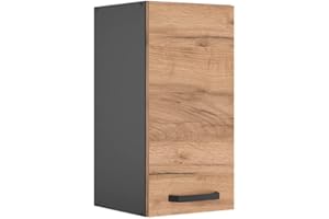 Vicco Armario Colgante R-Line, Roble Dorado/Antracita, 30 cm