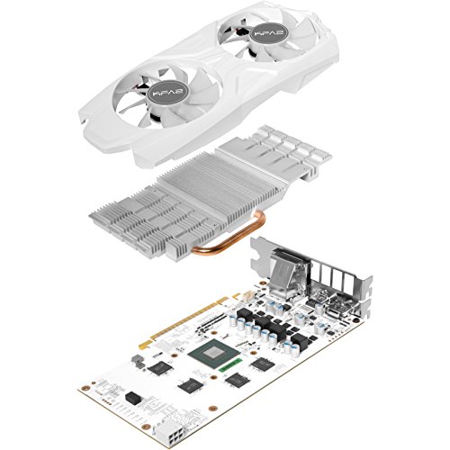 KFA2 GeForce GTX 1050 Ti EXOC White GeForce GTX 1050 Ti 4GB GDDR5 - Tarjeta gr  fica  GeForce GTX 1050 Ti  4 GB  GDDR5  128 bit  4096 x 2160 Pixeles  PCI Express 3 0 