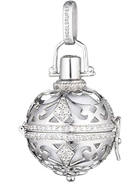 Engelsrufer Damen-Anhänger Klangkugel 925 Silber rhodiniert Zirkonia weiß-ER-01-ZI-M