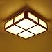 Produktbild Japanische moderne LED-Deckenlampe-Kreative Wohnzimmer-Lichter Schlafzimmer-Lichter Warmes weißes Licht 110-240volts Spannung Größe Durchmesser 17.7 Zoll hoch 4.3 Zoll