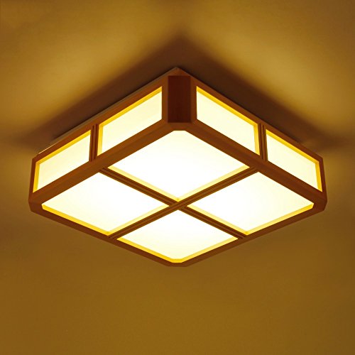 Preisvergleich Produktbild Japanische moderne LED-Deckenlampe-Kreative Wohnzimmer-Lichter Schlafzimmer-Lichter Warmes weißes Licht 110-240volts Spannung Größe Durchmesser 17.7 Zoll hoch 4.3 Zoll