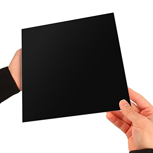 Minadax® PEI 3D Druckplatte Schwarz 305x305mm inkl. 3M 468MP Transferfolie für 3D Druck, 3D-Modelldruck, FDM Druck - 4