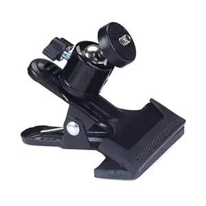 Generic Black Metal Photo Studio Flash Spring Clamp Clip Mount With Ball Head