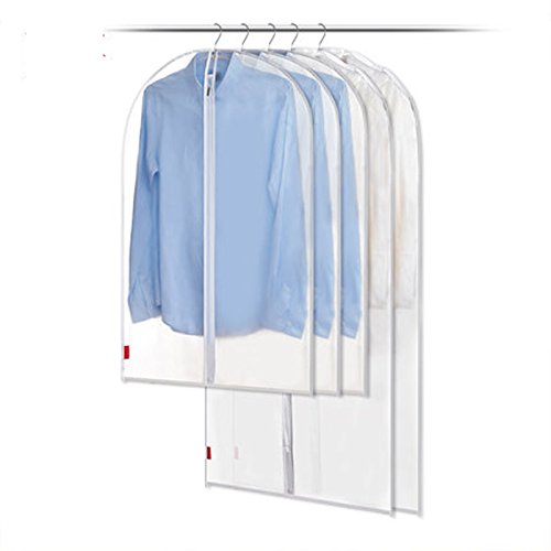 Yookay 5er-Pack atmungsaktive Kleiderbeutel / Kleiderschutzhüllen -Einschließlich- 3* Große Größe(120cms * 60cm) - 2 Klein Größe (90cm * 60cm)