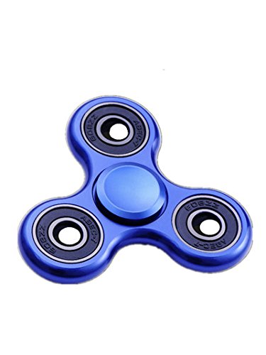 Xinruifeng Tri Fidget Hand Spinner Toy, Hand Fidget Spinner Toy Stress Reducer Ultra Durable,Hand Spinner Toy Perfect For ADD, ADHD Anxiety, and Autism Adult Children (Blue)