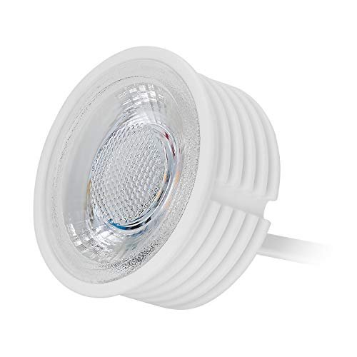 HCFEI, Moduli LED 1 x 5 W GU10 MR16 230 V, spessore di soli 22 mm, ceramica, luce di colore regolabile 3000 K, 430 Lm, resa cromatica estremamente elevata Ra > 85 PF0,98, angolo di illuminazione 38 °