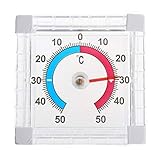 gradscheibe für vespa Größe: 7.6 * 7.6 * 2.3cm PiniceCore Temperatur-Thermometer-Fenster Innen Außen-Wand Gewächshäuser Garden Home graduiert Disc Mess