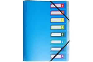 FOXCUP Trieur 8 touches polypro GRAPHMATE Bleu ou rose Bleu