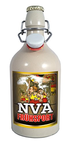 Preisvergleich Produktbild NVA Frühsport - 0,5 Liter Tonflasche mit Bügelverschluss