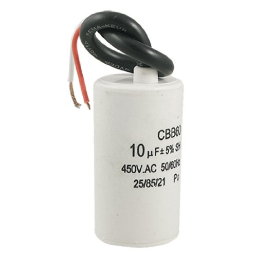 CBB60 10uF Draht Blei Zylinder Motor Run SH Kondensator 450V AC