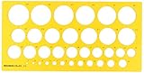 Rumold Kreisschablone/2810 270x130x2 mm orange transparent...