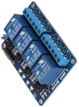 Shield Module card 4 DC 5V safety relay channels with optocoupler April DSP for Arduino PIC TTL arm