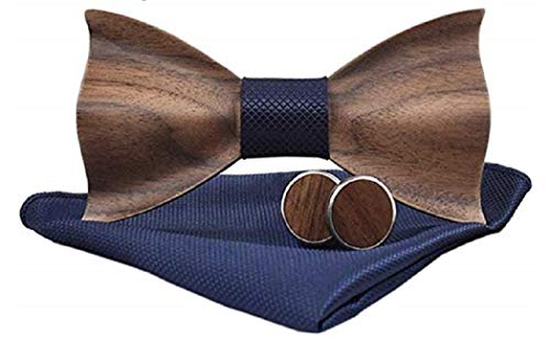 BeForBio - Pajarita de madera hecha a mano, elegante y a la moda, accesorio de moda o idea de regalo Fácil de ajustar.