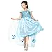 Produktbild Blaues Prinzessin Mädchen-Kostüm-Kleid für Kinder in Cinderella / ELSA Thema für Karneval, Fasching, Geburtstags-Parties, Gr. 122/128