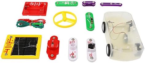 Knaclean Electronic Discovery kit, Solar Car Educational kit, DIY Circuits Experiments, Educational Science Kit Toy, Science Kits, Circuit Kit, Kids Circuits, Learning Circuit Educational Electronic Block Kit, DIY Building Blocks, Smart Electronics Block Kit Powered by Solar for Ages 8+ Kids