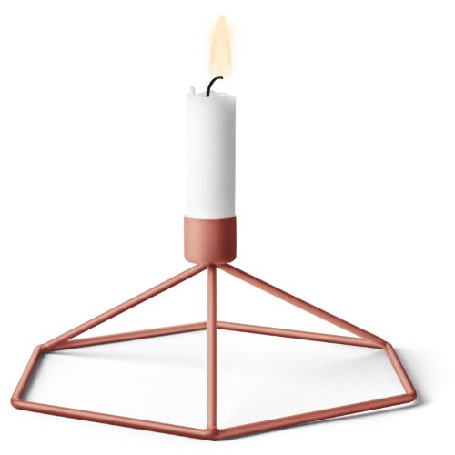 Menu 4767269 Tisch-Kerzenhalter POV, 8 x 21 x 18,5 cm, terracotta
