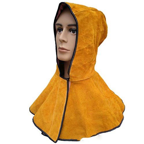 Preisvergleich Produktbild Schweißmaske Kuhfell Schal Cap Kopf Schutzkappe Schweißmaske Persönliche Schutz Schweißer Cap