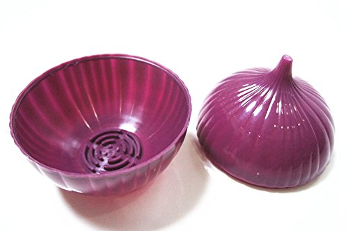 ETGtek 1pcs New Onion Saver Storage Container Purple Keep Onion Fresh in Fridge