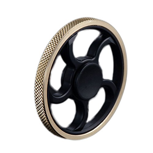 Kingmia Wheel Shaped Fidget Hand Spinner Toy EDC Focus Anxiety Stress Relief Toy Style 1