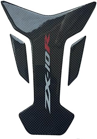 8 inches red Real Carbon Fiber Fuel Gas Tank Protector Pad For ZX10R Ninja