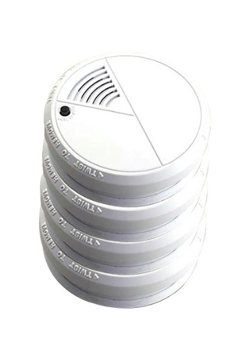 Preisvergleich Produktbild Unitec Rauchmelder, fotoelektronisch, weiß (4-er Pack)