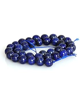Halbedelstein Perlen Lapis Lazuli Schmuck Armband Halskette DIY Craft, 10 mm