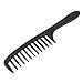 Gleader 2 Pcs Hairstyle DIY Wide Tooth Plastic Curly Hair Care Handgrip Comb 9"