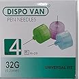 Dispovan Insulin Pen Needles, Universal Size, 100 Pcs