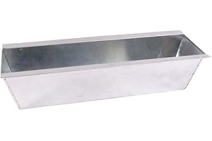 CB HOME & STYLE CB Casa% Style Macetero Cinc Macetero Set Utilizar para Euro-Palets Caja Balcón Gama Olla - Plata, 38 x 12,5 x 9,5 cm