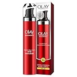 Crema hidratante ligera anti-edad con protección UV de amplio espectro diseñada para rostro, cuello y escote