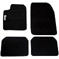 Lupex Shop Copri-sedili Auto Compatibili Seicento 600 | Set Coprisedili Anteriori E Posteriori | Logo Ricamato | Airbag Compatibile | Accessori Auto Interno (Nero/Bianco - 7