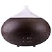 Produktbild Ätherisches Öl Aromatherapie Diffusor, Quimat Holz Korn 300ml Ultraschall Diffusor Cool Mist Luftbefeuchter Luftreiniger mit Farbe ändern für Home, Yoga, Büro, Spa, Schlafzimmer, Baby Room QX03-1