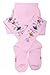 Weri Spezials Baby and Children Tights, Ornaments of Flowers , Pink Size: 3-4 years (98/104)