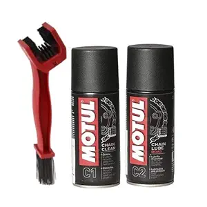 Grand Pitstop Motul Combo of C2 Chain Lube and C1 Clean (150 ml)