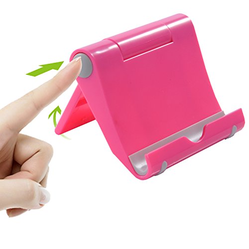 Melojoy Multi-Winkel Ständer Halter für Tablets, E-Reader und iPhone, iPad, Samsung Galaxy, LG, Nexus, Android Windows Smartphones (rosa) - 3