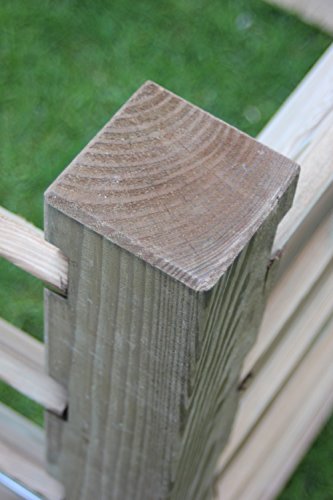 Komposter Stabil aus Holz 100 x 100 x 80 cm – ca. 800 Liter - 6