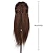 Hairdressing 98% Professional Real Human Hair 24 Inch,CoastaCloud Training Mannequin Head Hairdresser Human Hair with Clamp