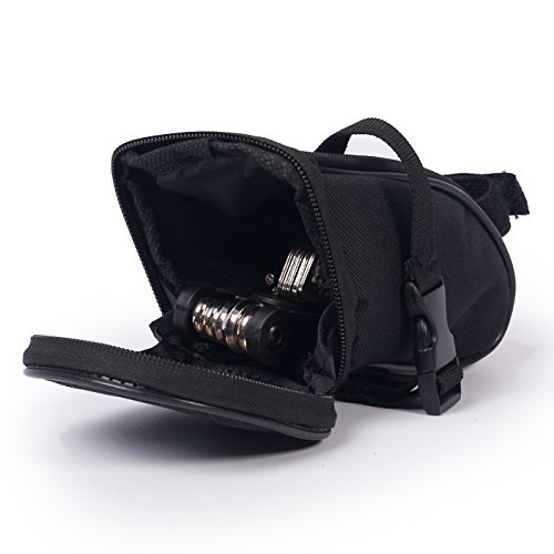 BTR Fahrrad Satteltasche. Kompakte Fahrradtasche. Schwarz. Wasserbeständig - 2