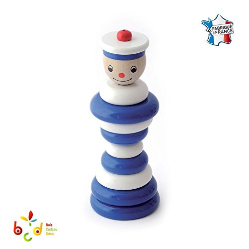 Apilables de madera MADE IN Jura, juguetes de éveils para los todos pequeños extremos (payaso)