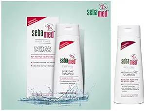 SebaMed Anti-Hairloss Shampoo, 200ml and Sebamed Everyday Shampoo, 200ml