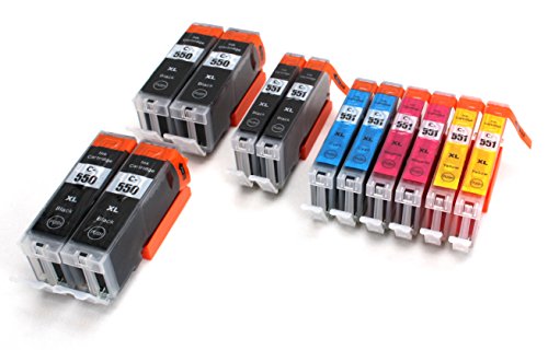 Multipack - 10 2 Cartouches d encre compatible pour CANON PGi-550XL CLI-551XL - for CANON Pixma iP7250 MG5450 MG6350 MX725 MX925 Multipack - 10 2 Cartouches d encre compatible pour CANON PGi-550XL CLI-551XL - for CANON Pixma iP7250 MG5450 MG6350 MX725 MX925