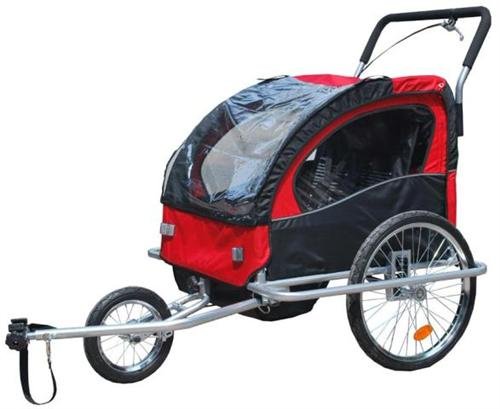 2 in 1 Jogger Fahrradanhänger Fahrrad Anhänger Transportwagen - 2
