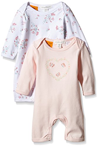 Pumpkin Patch Unisex Baby 2 Pack All-in-one Romper, Pink (Sweet Pea), 3-6 Months
