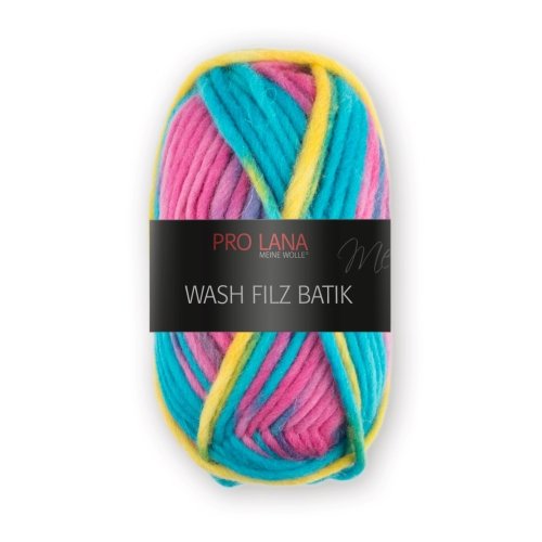 PRO LANA Wash-Filz Batik - Farbe: 273 - 50 g / ca. 50 m Wolle