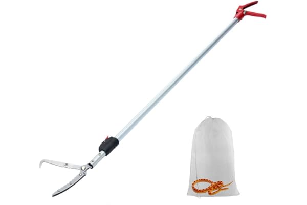 YomyRay 150cm Reptile Grabber Snake Catcher Professionnel Acier Inoxydable Attrapez Les Pinces De Serpent Snake Tong Sticks (150CM)