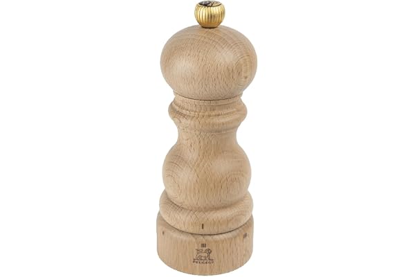 PEUGEOT - Moulin à Poivre Paris u'Select 15 cm - 6 Réglages de Moutures Prédéfinies - En Bois Labellisé PEFC - Fabrication Française - Coloris Naturel