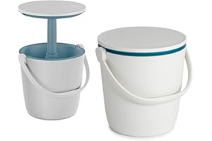 Keter Tavolo da bar Go bar, tavolino portatile con funzione porta ghiaccio, capacità 16 Litri