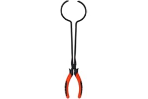 ZJCHAO Crucible Tongs,Steel Crucible Tong Gold Melting Furnace Holder Clamp Jewelry Making Tool, for Casting Precious Metals, Crucible Tongs and Quartz Crucible for Melting Chemical Experiment