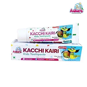 Adore Kacchi Kairi Kid Toothpaste with Raw Mango Flavor- 50gm (Pack of 4)